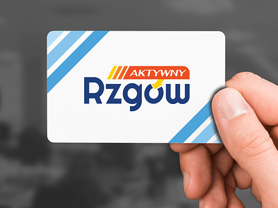Aktywny Rzgow Logo & Card Design customer card design local sports centre logo logo logo design loyalty card regular customer card sport card sport plan card