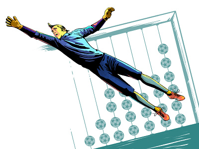 GoalKeeper animation design flat icon illustration illustrator minimal ui ux vector web