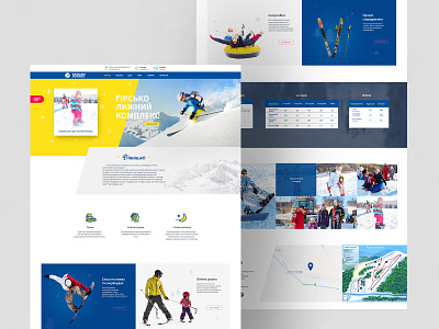 Ski Resort Landing Page design landing page ski ski resort ui ux web webdeisgn website