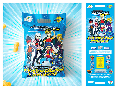 Beyblade Sweet Corn Sticks beyblade beyblade burst design graphic design package packaging sweet corn sticks