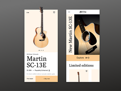 Martin Guitar Store - Mockup