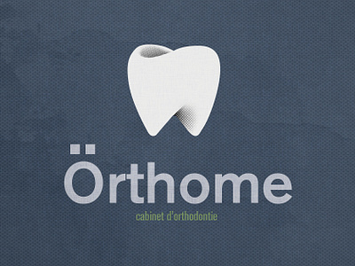 Orthome - logo branding design logo medical orthodontics typography vector white