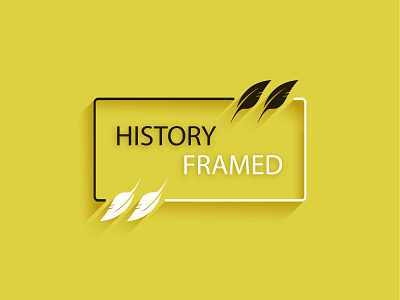 History Framed logo branding creative design illustration logo vector
