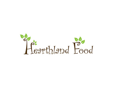 Harthland Food Logo branding creative design illustration logo vector