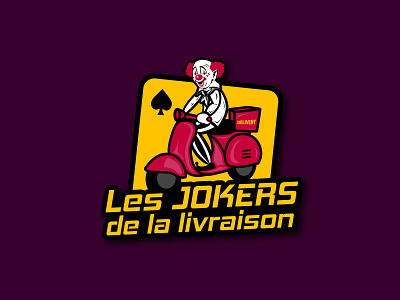 Joker Delivery Brand Logo branding creative design illustration logo vector