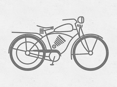 Schwinn Whizzer icon illustration motorcycle pictogram vector