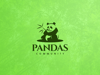 Panda animal bamboo bear branding cartoon design food funny illustration logo mascot negative space panda pet simplistic vector wild zoo