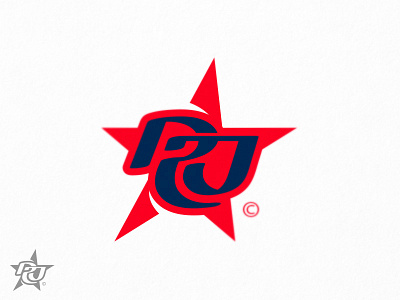 RJ-monogram branding design illustration league letter lettering logo mascot military monogram patriotic rj sport star team typography vector