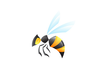Hornet animal bee branding bright colorfull design fly gradient honey hornet icon illustration insect logo mascot vector wasp