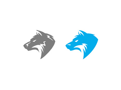 Wolf Logo angry animal branding design dog forest fox head hunting illustration logo mascot modern predator sport team vector wolf zoo