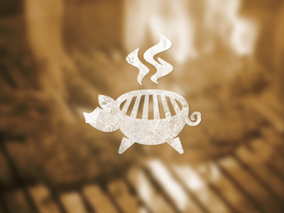 Bbq barbecue bbq fire food grill icon logo meat pig roast sign smoke