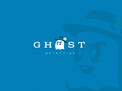 Ghost bandit branding cartoon character comic design detective gentleman ghost hat logo mafia mascot mister negative space outlaw phantom simple spook writer