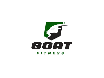 Goat Fitness animal branding design dragon dynamic fitness goat green horn logo mascot military modern negative space ram shield sport team vector
