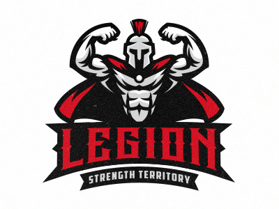 Legion Gym biceps bodybuilding esport fitness gladiator gym legion logo muscle spartan sport trayan