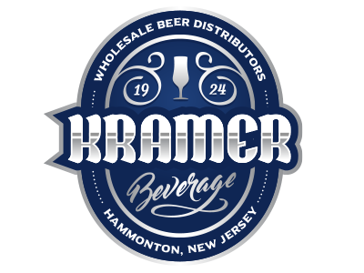 Kramer Beverage bar beer beverage blue brewing distillery label logo luxury restaurant