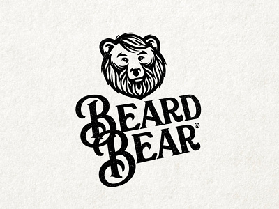Beard Bear animal bar barber barbershop bear beard bearded hipster logo mascot tatoo vintage