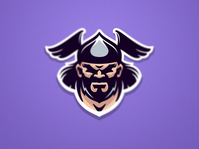Vikings Mascot athlete barbarian beard branding cartoon character design esport fitness head helmet logo mascot sport team viking warrior
