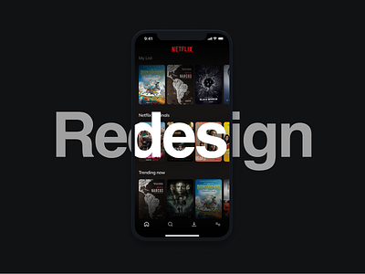 Netflix Redesign design illustration inspiration ui ui ux design ui design ui pack uiux ux ux design