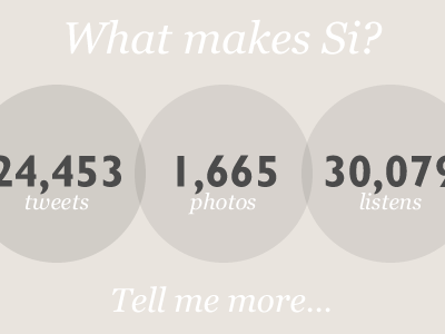 What Makes Si circles infographic portfolio si social stats