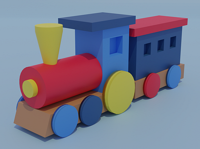 Tren 3d 3dart 3dmodel art arte artist blender creative design digitalart españa render rendering sebamotion spain