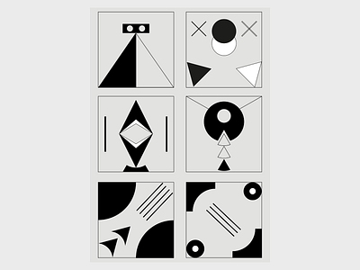 Módulo 02 art black blanco design formas illustration illustrator negro shapes vector white