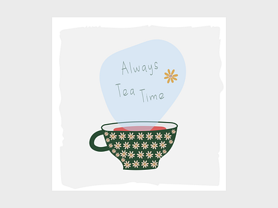 Always Tea Time art design illustration illustrator ipad ipadpro vector