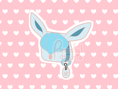 Glaceon Purse (PokePurse Series) aesthetic anime branding computer art concept art design fashion fashion art fashion design huion illustration inspired pastel pokedex pokemon sticker art