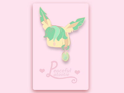 Leafeon Enamel Pin (Mock Up Design)