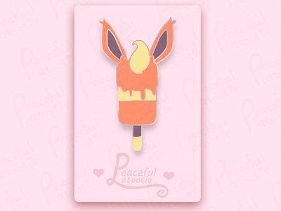 Flareon Ice Cream (Pin Mock Up)