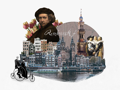 Amsterdam 30 day challenge amsterdam collage photo collage photo illustration