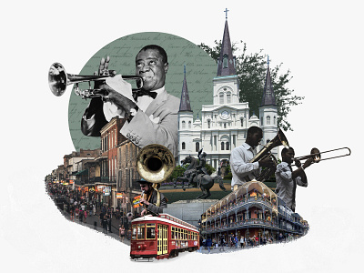 New Orleans 30 day challenge collage new orleans photo collage photo illustration