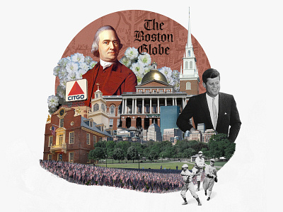 Boston 30 day challenge boston collage design photo collage photo illustration