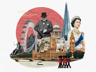London 30 day challenge collage london photo collage photo illustration