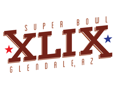 Super Bowl XLIX logo design sports super bowl