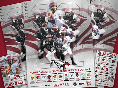 North Carolina Central University Football Posters college football football photoshop posters