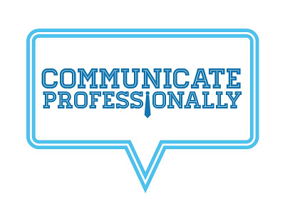 Communicate Professionally icons tie workplace