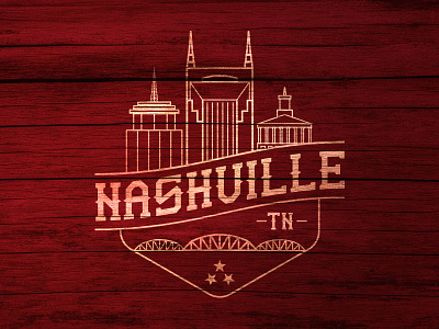 Nashville badge graphic design icons nashville tennessee