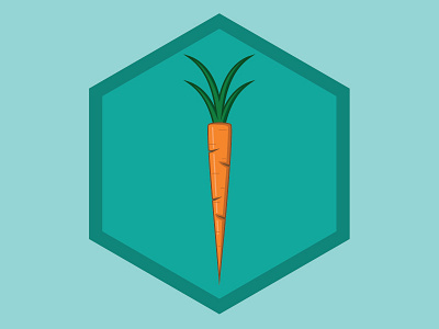 Carrot carrot hexagon veggies