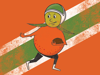 Citronaut for Heisman citronaut football ftu heisman illustration orange space ucf