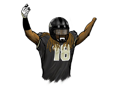 Shaquem Griffin football illustration shaquem sports ucf