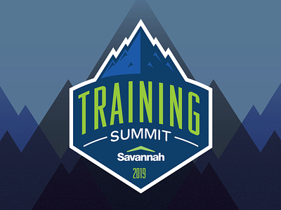 Training Summit illustration logos mountains summit
