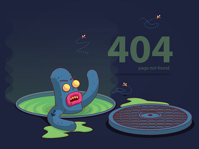 Neighbor-zombie (404 page) 404 cartoon chracter dark horror illustration lineart zombie