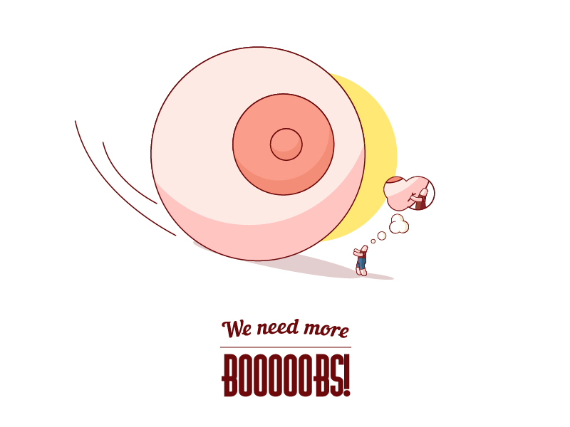 Booobs boobs cartoon doodle fun lineart sex tits