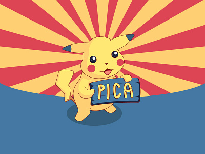 Pikachu doodle illustration pica picachu pikachu pocemon pokemon go