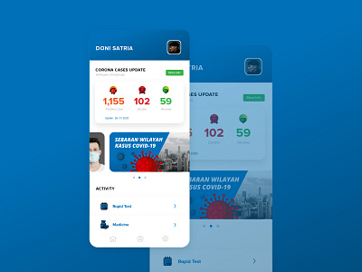 Exploration User Interface for Corona Detect Apps Mobile app branding corona design design app designer flat icon identity reseacher ui uidesign uiux ux uxdesign uxresearch vector web website