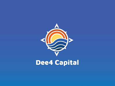 Dee4 Capital branding design flat logo vector web