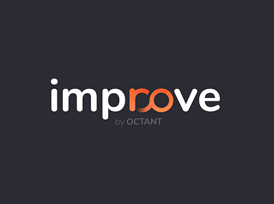 Logo concept Improve darkgray infinity logo movement nunito orange product productlogo