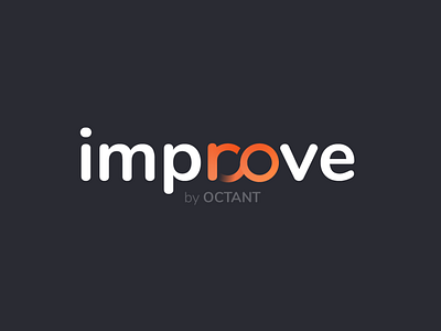 Logo concept Improve darkgray infinity logo movement nunito orange product productlogo