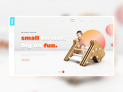 Furniture store landing page branding furniture minimal sketchup typography ui web web design website