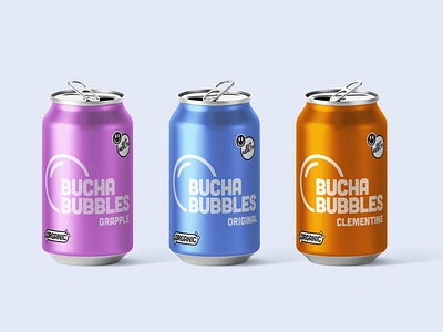 BRANDING | BUCHA BUBBLES adobeillustrator adobephotoshop brandidentity branding cubano design graphicdesign kombucha mockup packagedesign stickers